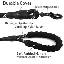 NitePaws™ Reflective Dog Leash – Durable & Comfortable Grip